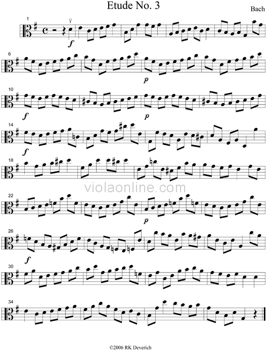 Viola Online Exercise Room Viola Etude No. 3
