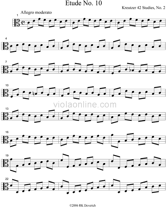 Viola Online Exercise Room Viola Etude No 1 Viola Online Exercise Room Viola Etude No 1