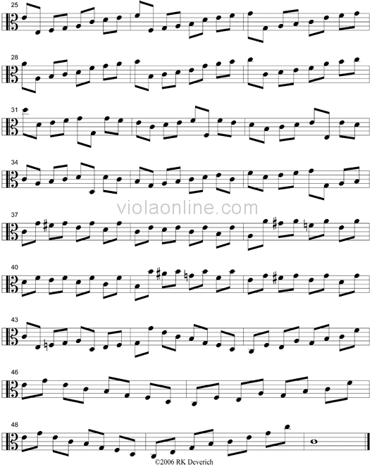 Viola Online Exercise Room Viola Etude No 1 Viola Online Exercise Room Viola Etude No 1