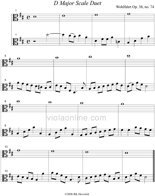 D Major Scale Duet