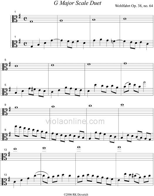 G Major Scale Duet